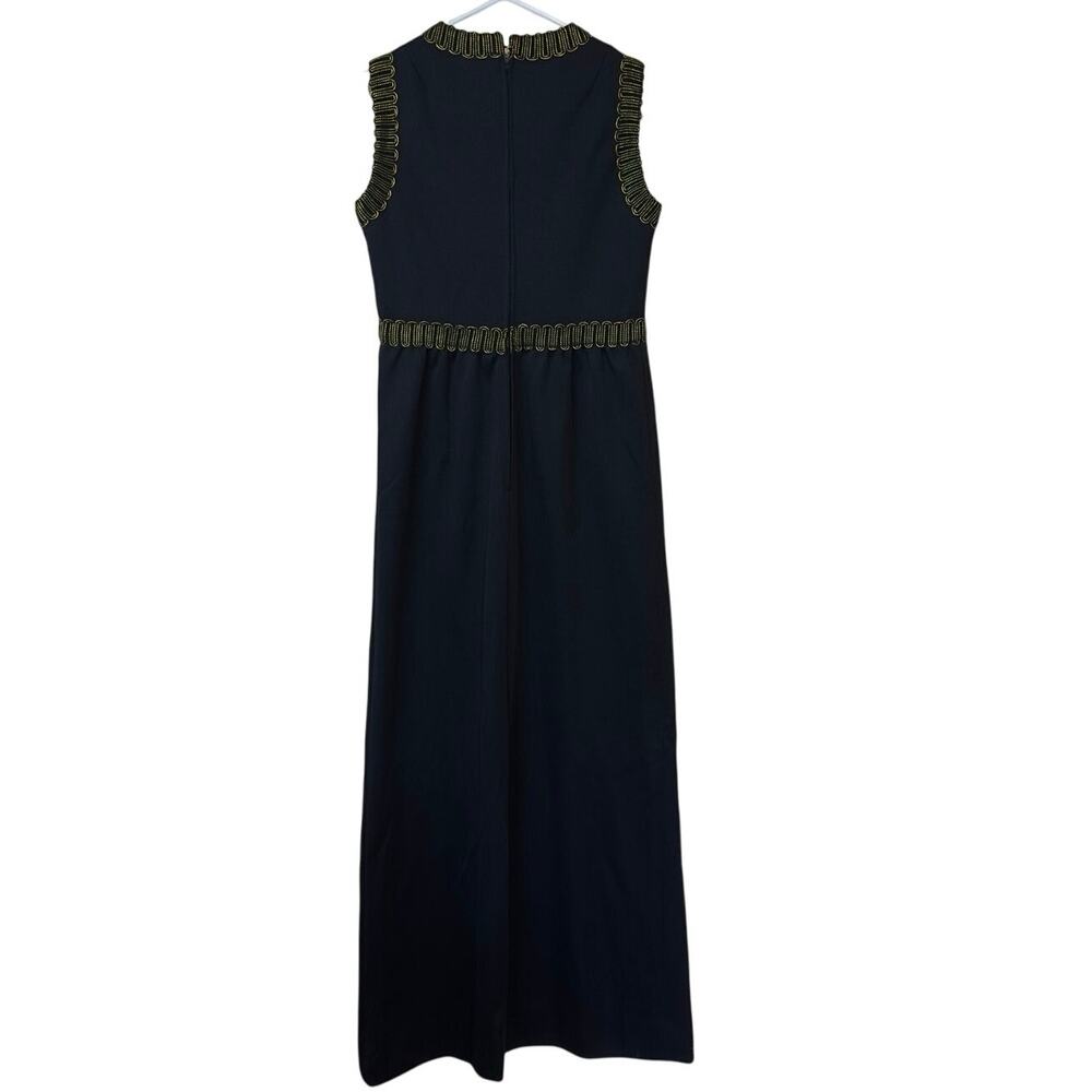 Vintage Leslie Fay Knits Maxi Dress Size 10 Union Made Elegant Evening Cocktail - Picture 2 of 8